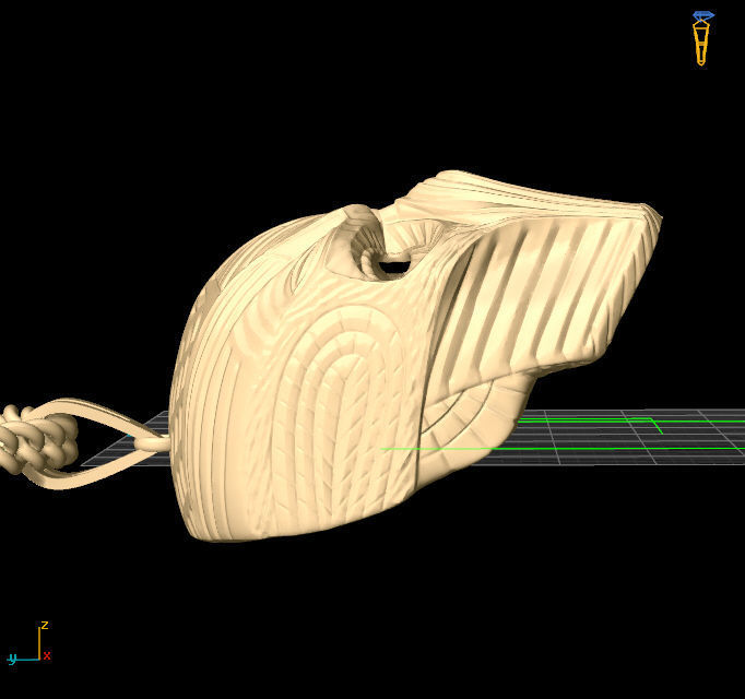 helmet necklace Silver Gold  Print 3D print model_5