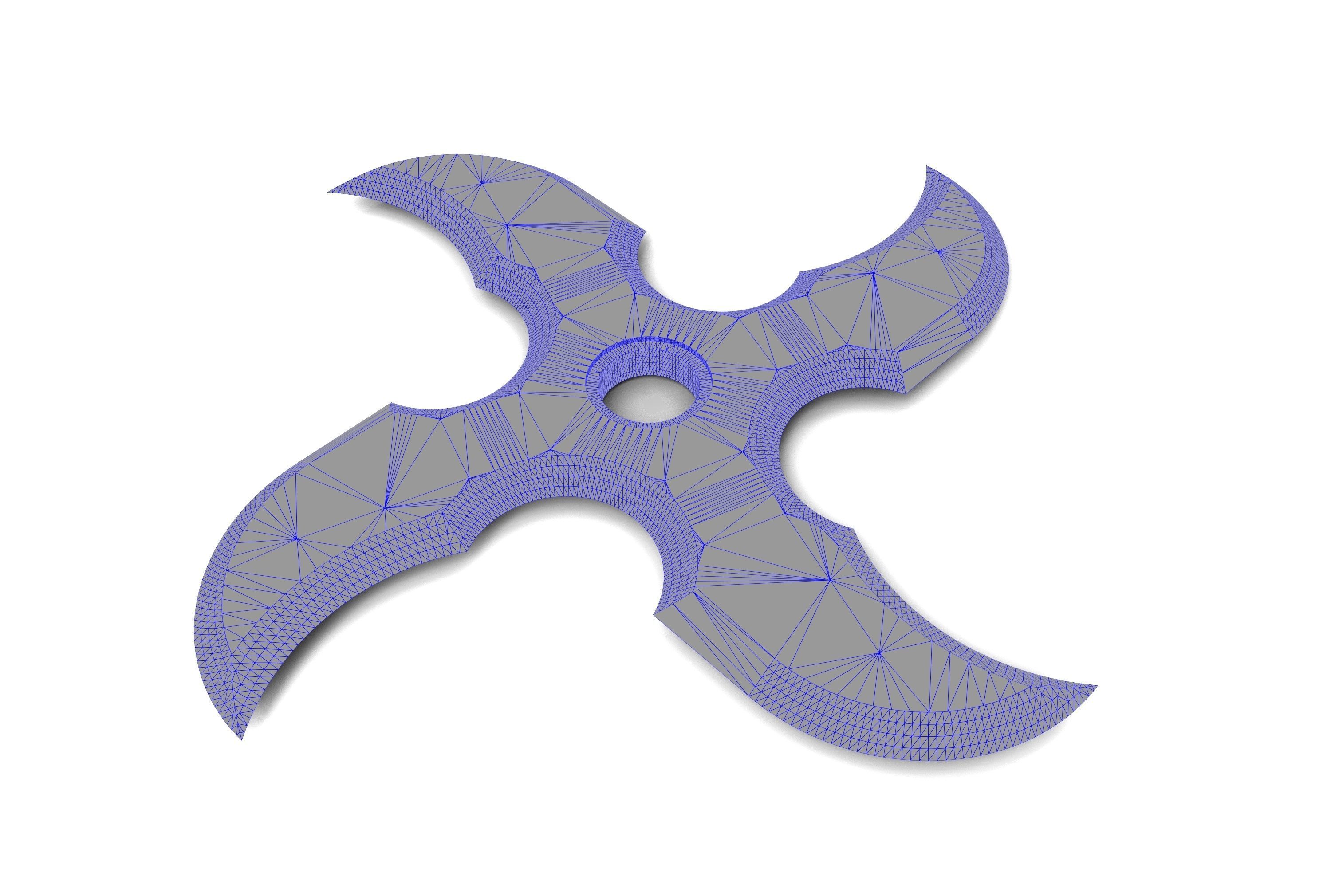 Ninja Shuriken 3D model_2