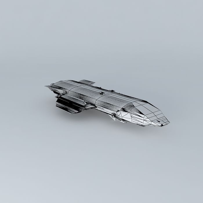 Xenya Assault space destroyer Free 3D model_3