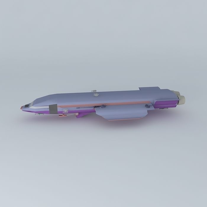 Xenya Assault space destroyer Free 3D model_2