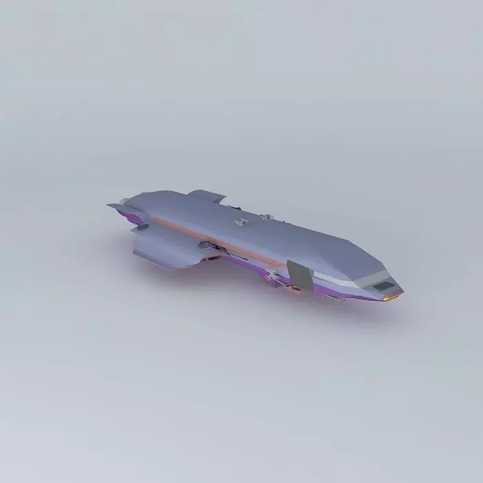 Xenya Assault space destroyer Free 3D model_0