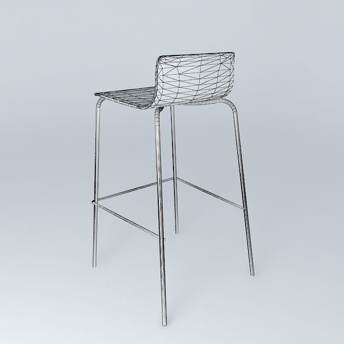 Bar stool Free 3D model_4