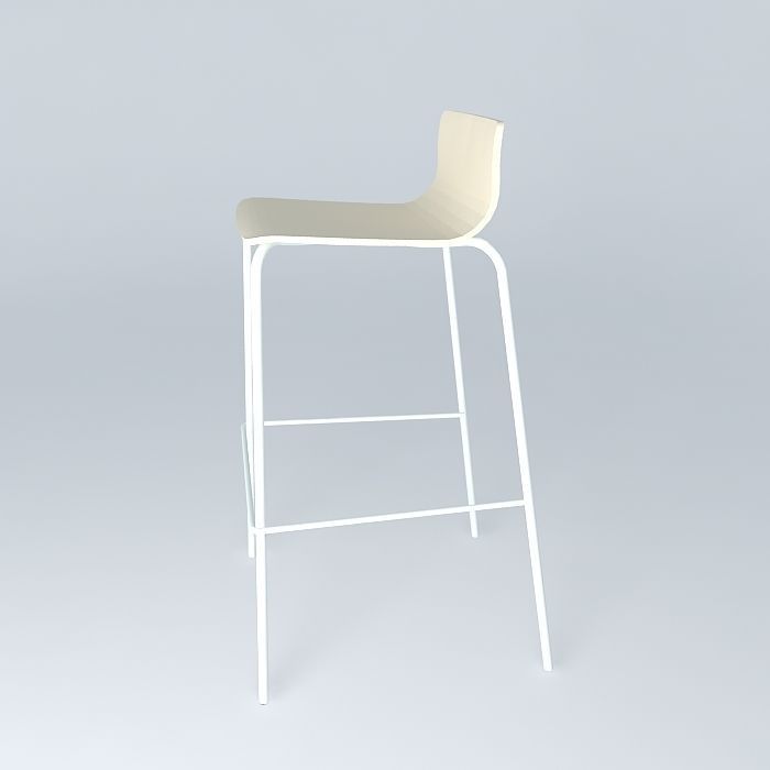 Bar stool Free 3D model_2