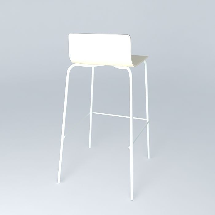 Bar stool Free 3D model_1
