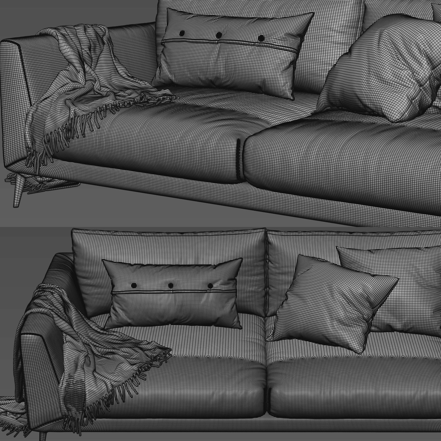 BoConcept Fargo Sofa 2 Seats 3D model_6