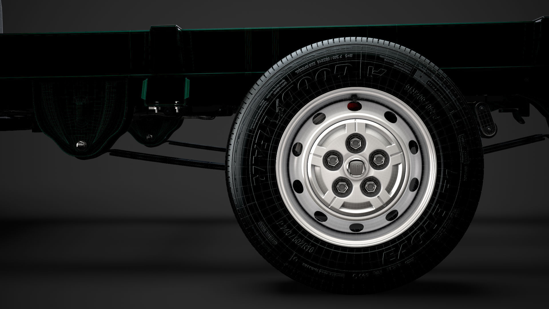 Fiat Ducato Chassis Truck Single Cab 3000WB 2014 3D model_35