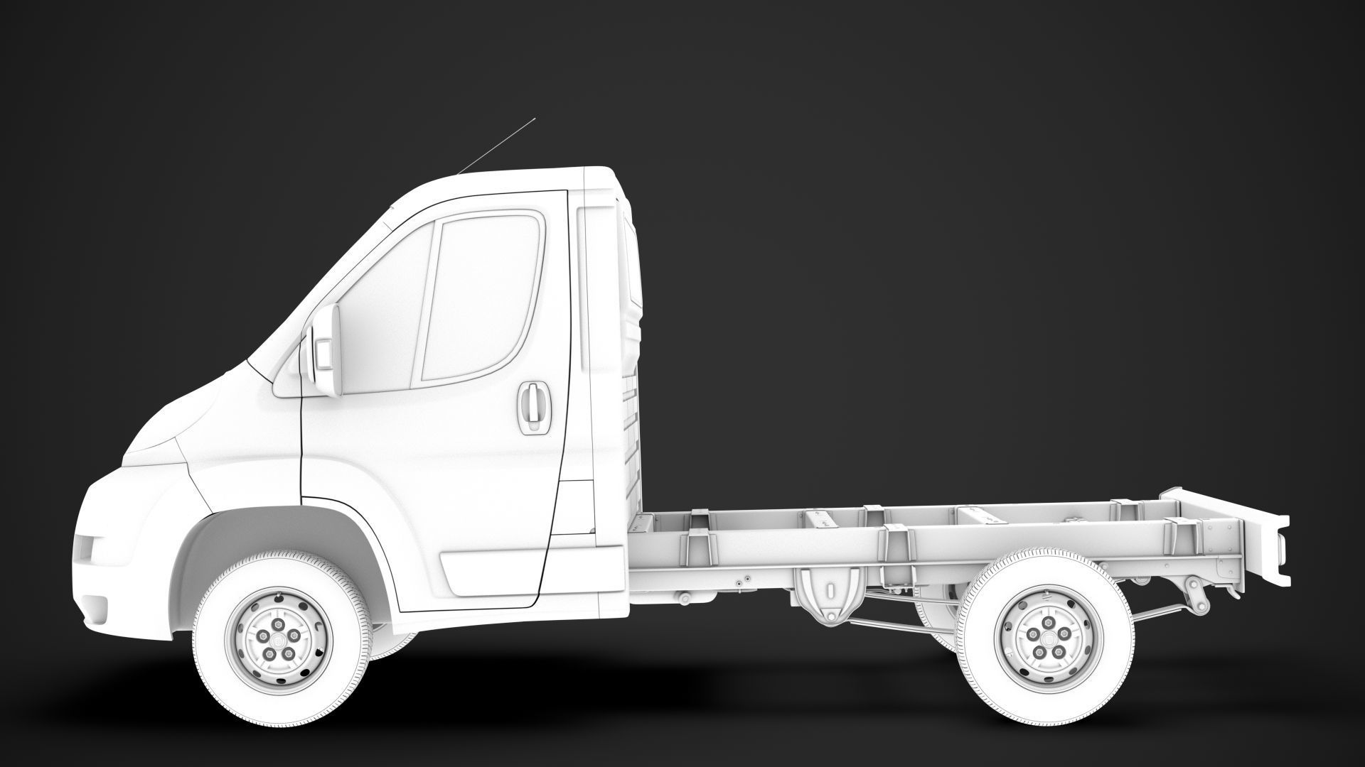 Fiat Ducato Chassis Truck Single Cab 3000WB 2014 3D model_19