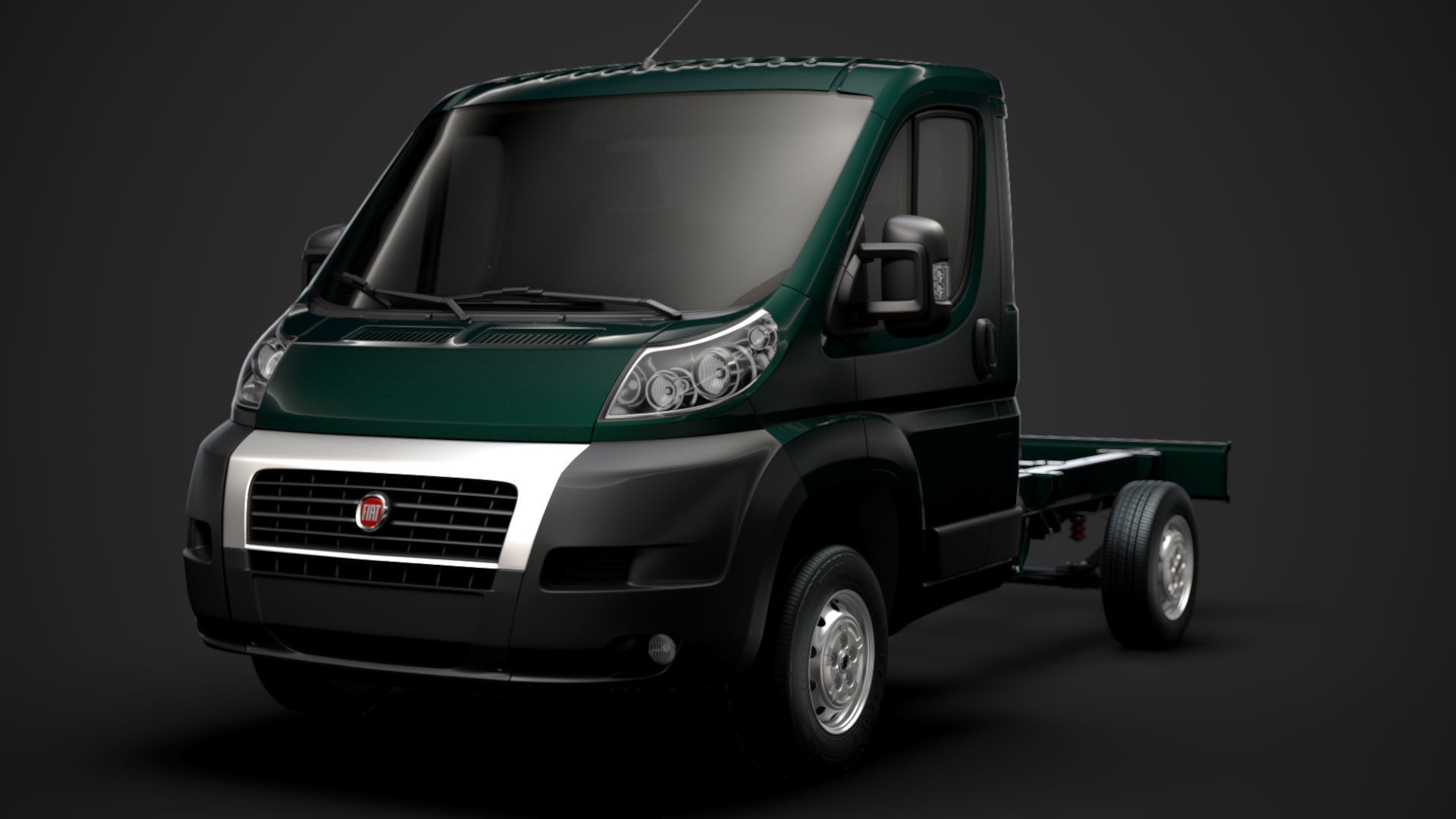 Fiat Ducato Chassis Truck Single Cab 3000WB 2014 3D model_8