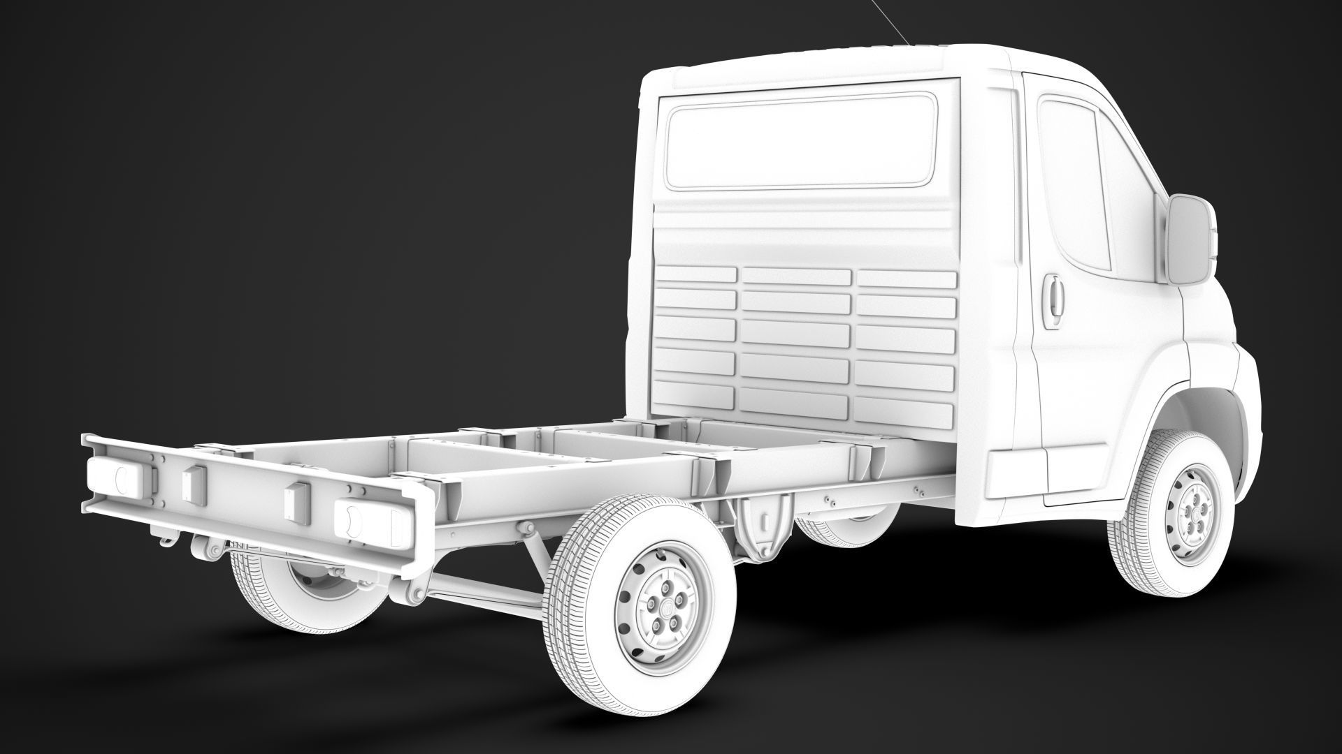 Fiat Ducato Chassis Truck Single Cab 3000WB 2014 3D model_16