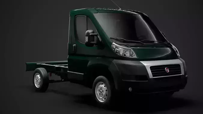 Fiat Ducato Chassis Truck Single Cab 3000WB 2014 3D model