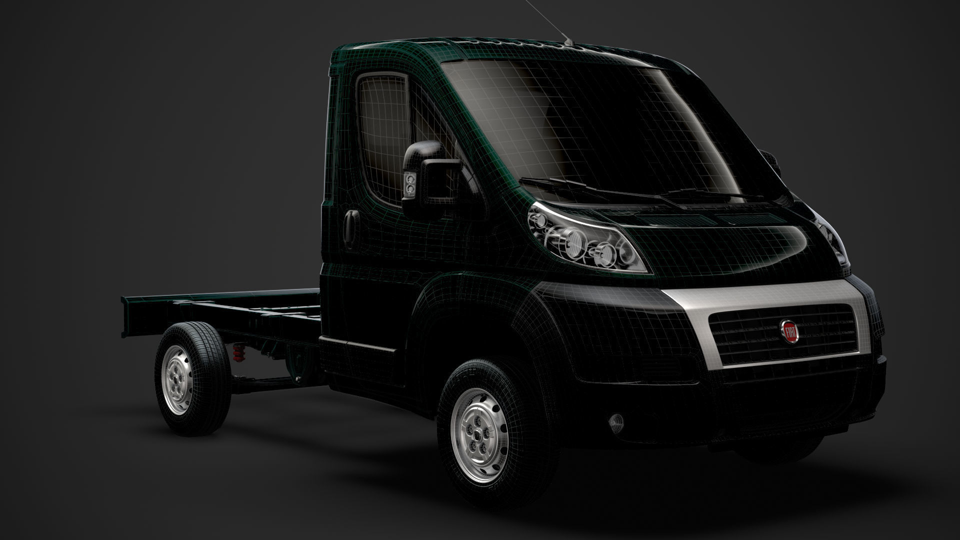 Fiat Ducato Chassis Truck Single Cab 3000WB 2014 3D model_28