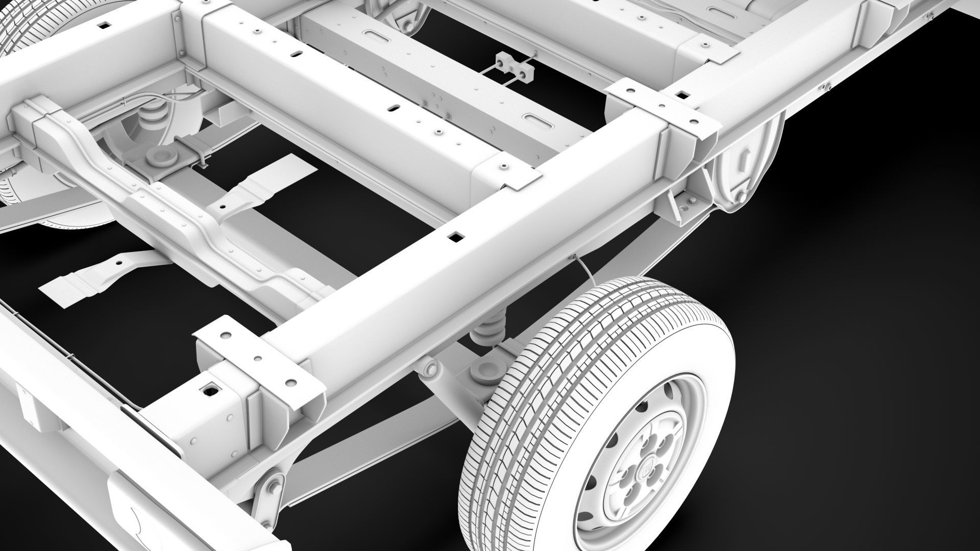 Fiat Ducato Chassis Truck Single Cab 3000WB 2014 3D model_24