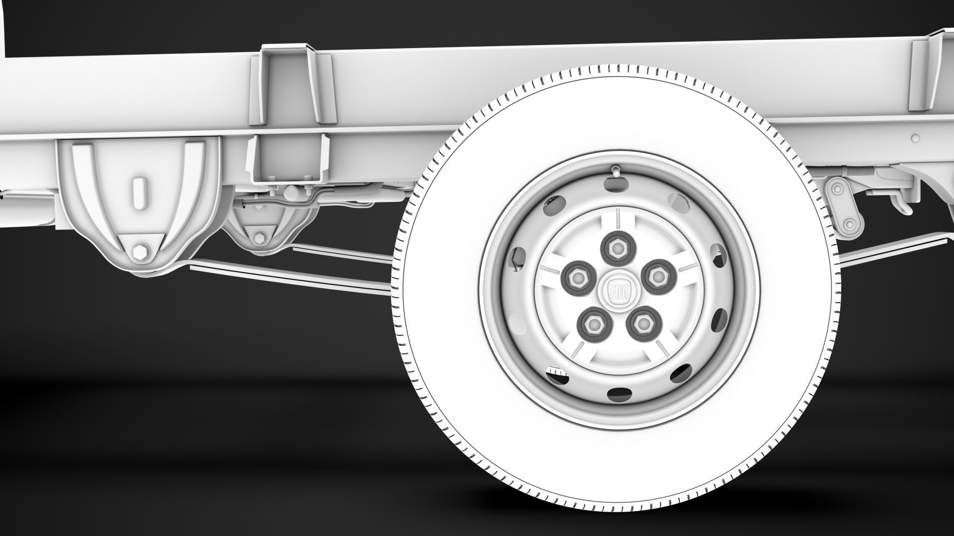 Fiat Ducato Chassis Truck Single Cab 3000WB 2014 3D model_21