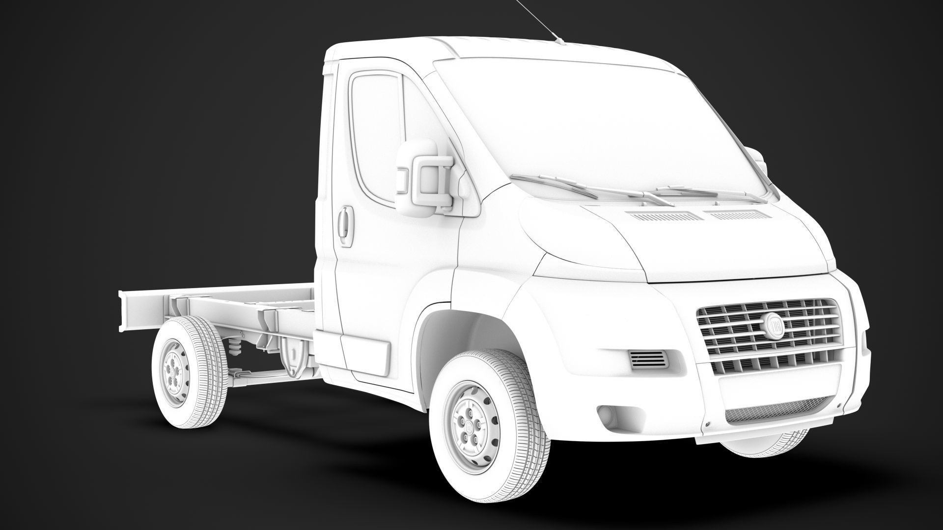 Fiat Ducato Chassis Truck Single Cab 3000WB 2014 3D model_14