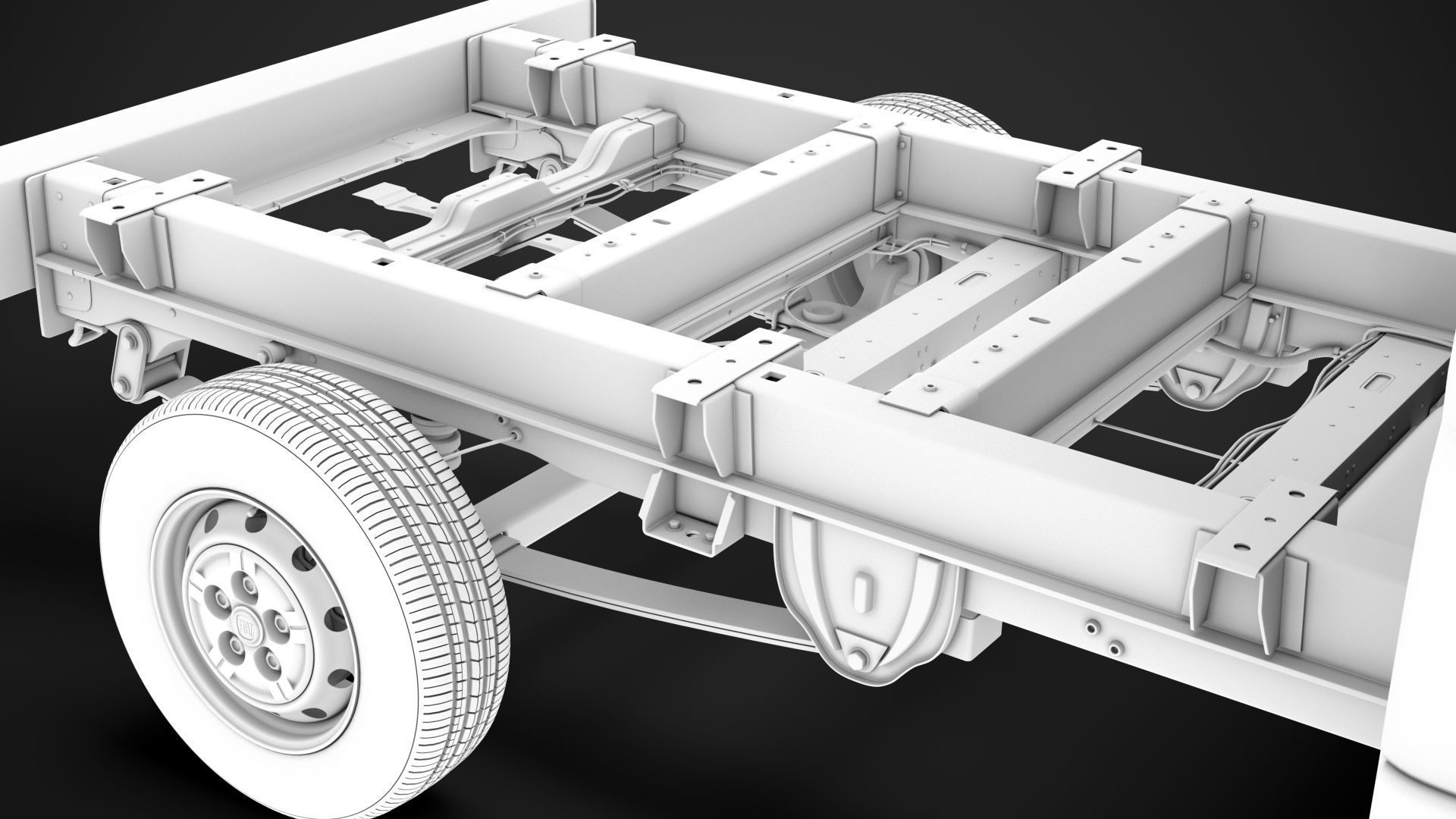 Fiat Ducato Chassis Truck Single Cab 3000WB 2014 3D model_25