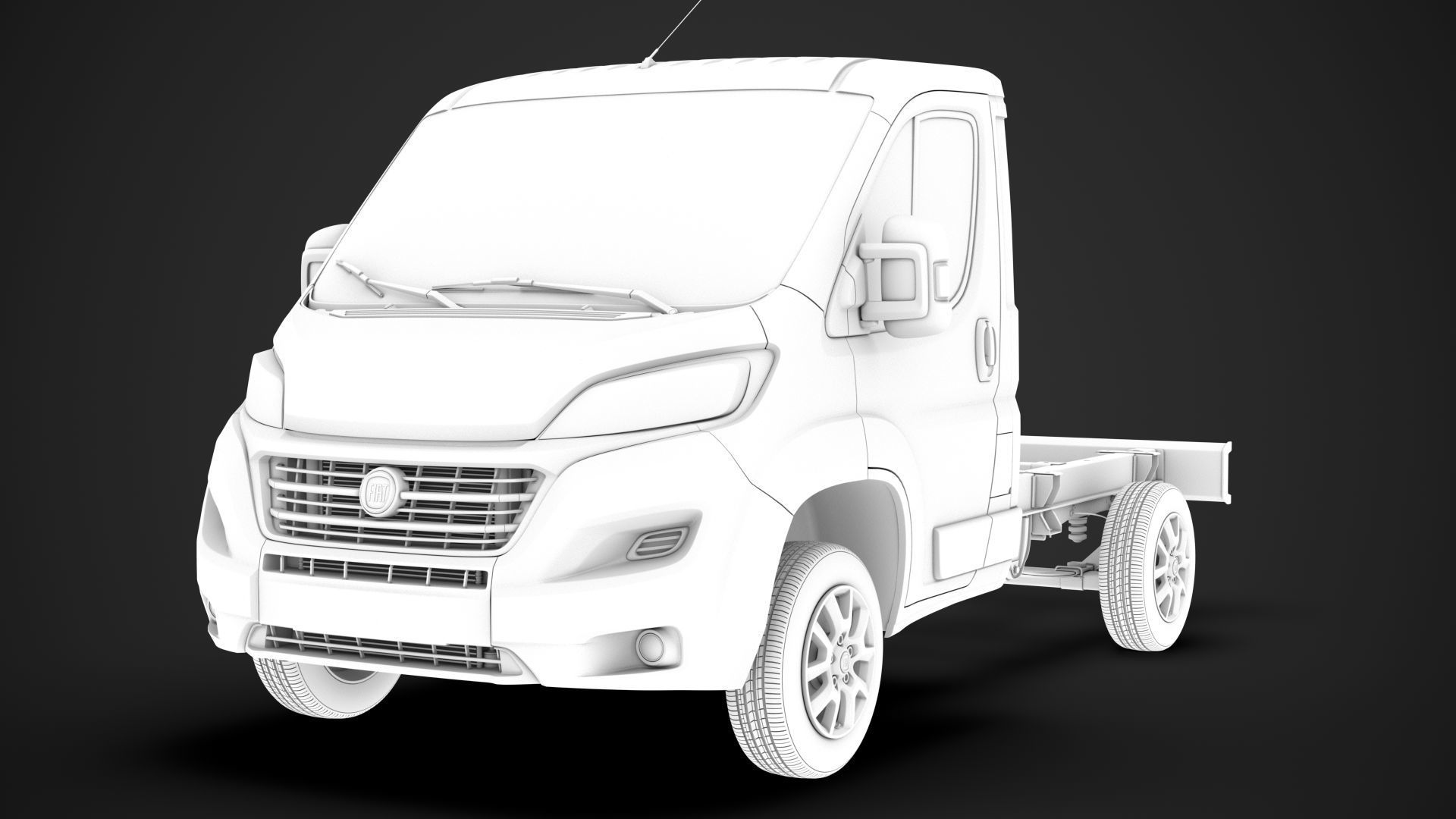 Fiat Ducato Chassis Truck Single Cab 3000WB 2020 3D model_22