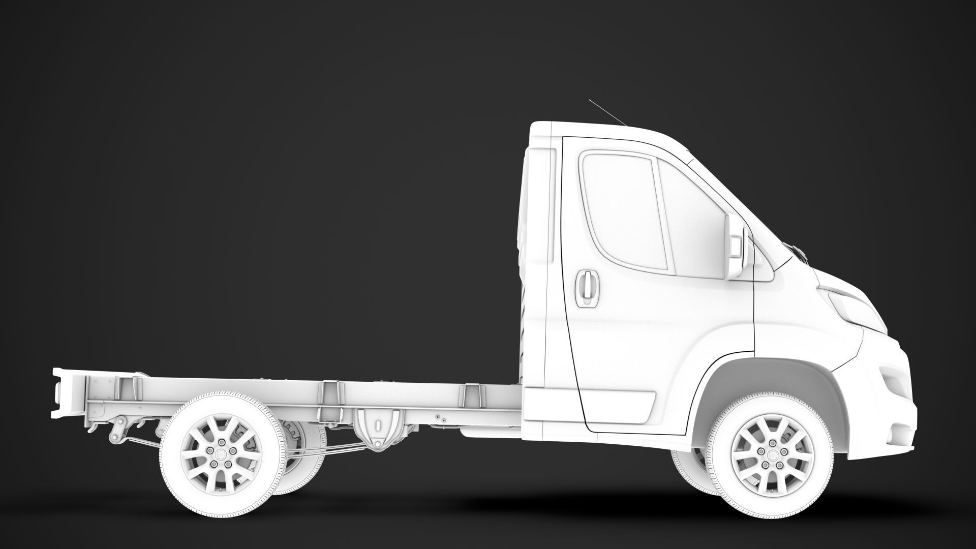 Fiat Ducato Chassis Truck Single Cab 3000WB 2020 3D model_15