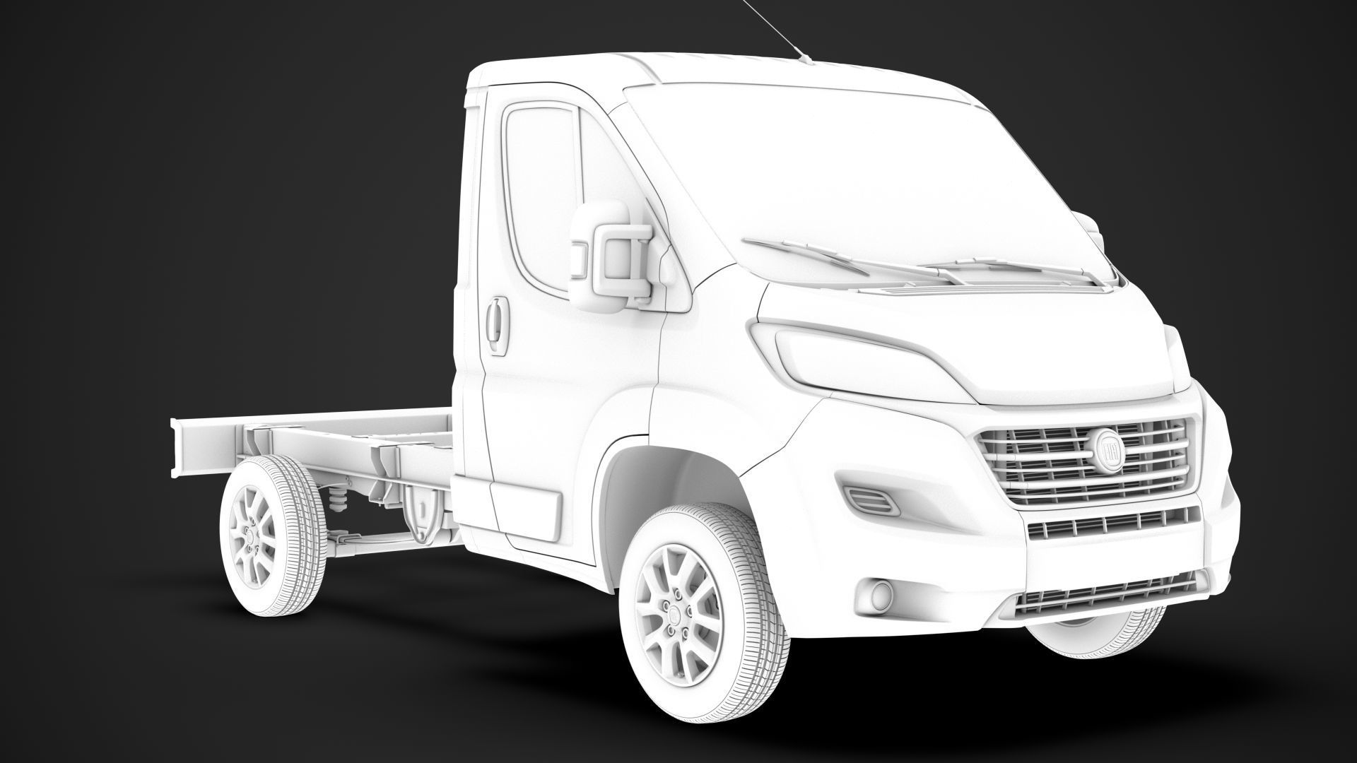 Fiat Ducato Chassis Truck Single Cab 3000WB 2020 3D model_14
