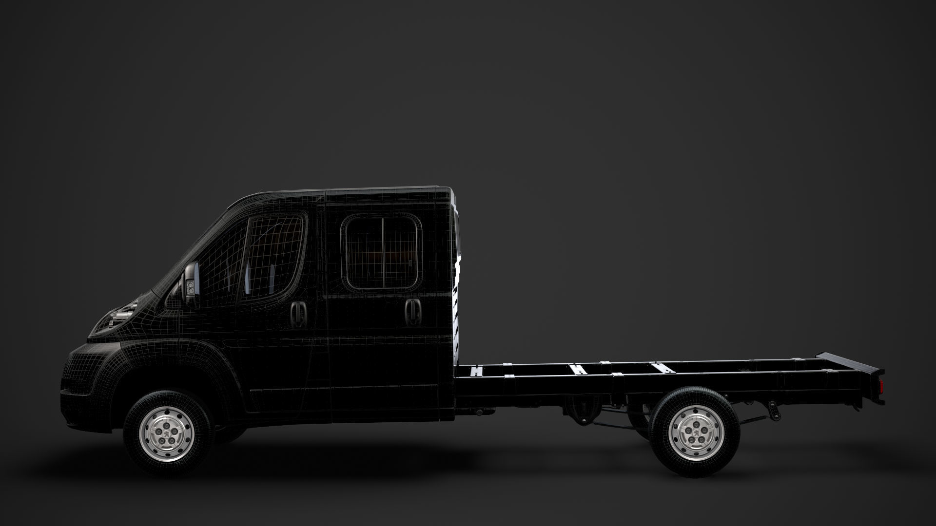 Peugeot Boxer Manager Chassis Truck Crew Cab 4035XL WB 2014 3D model_33