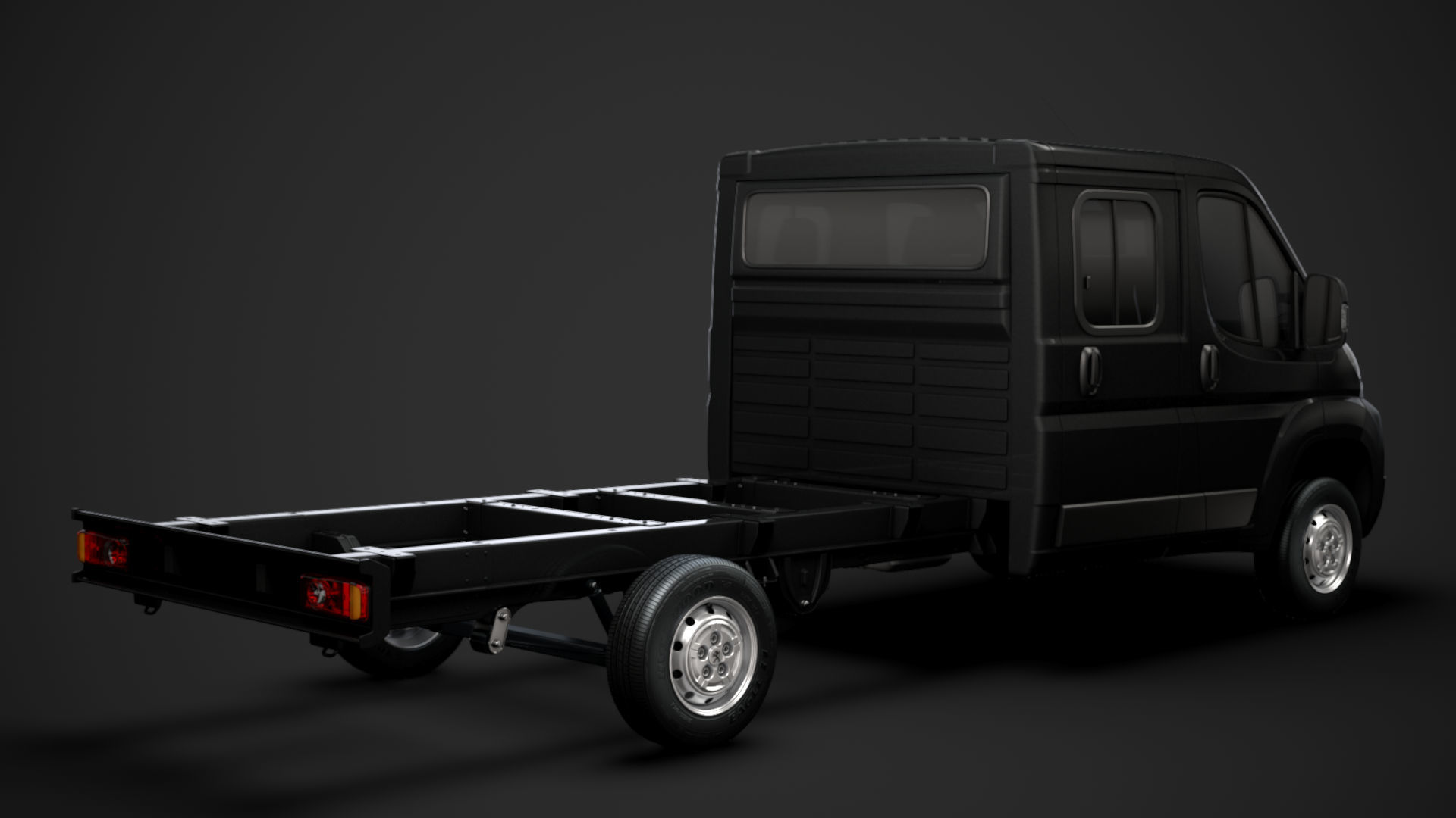 Peugeot Boxer Manager Chassis Truck Crew Cab 4035XL WB 2014 3D model_2