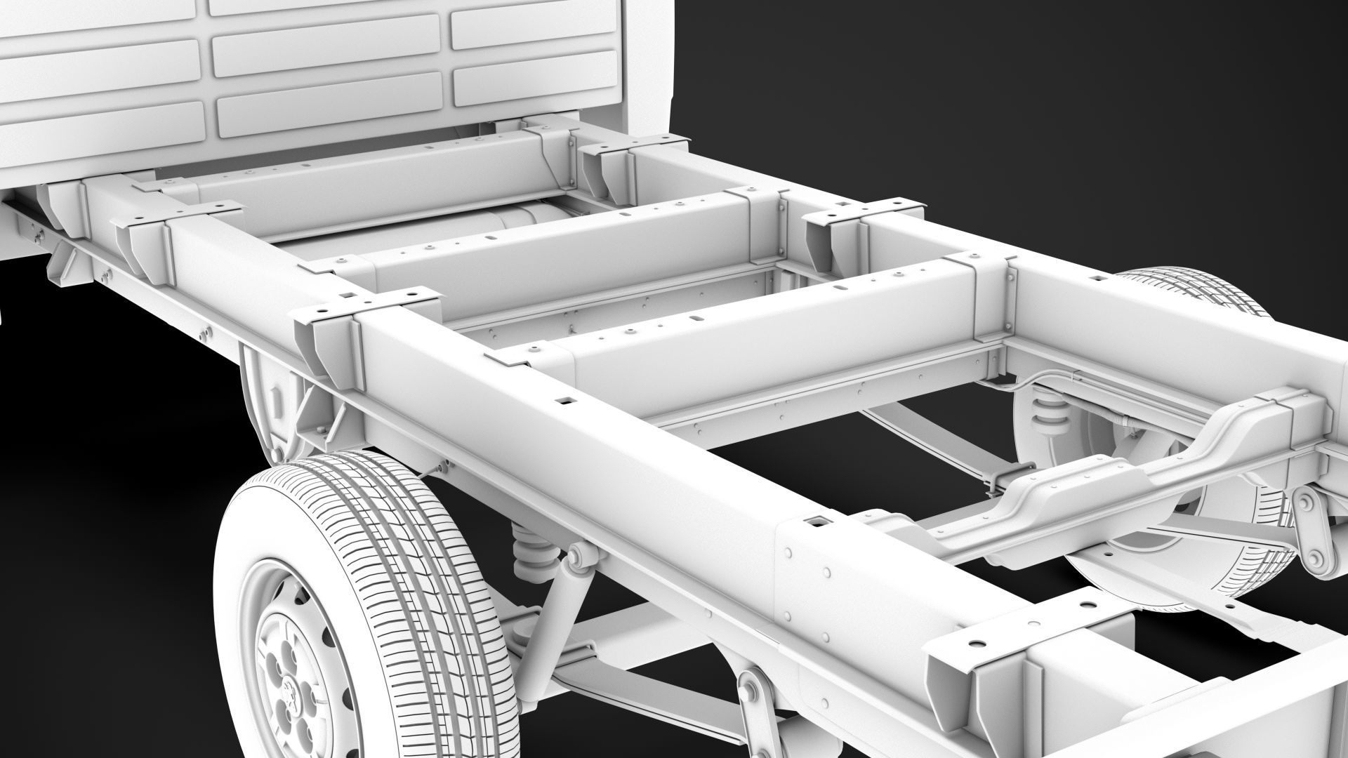 Peugeot Boxer Manager Chassis Truck Crew Cab 4035XL WB 2014 3D model_17