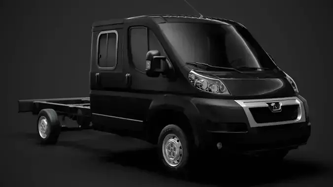 Peugeot Boxer Manager Chassis Truck Crew Cab 4035XL WB 2014 3D model