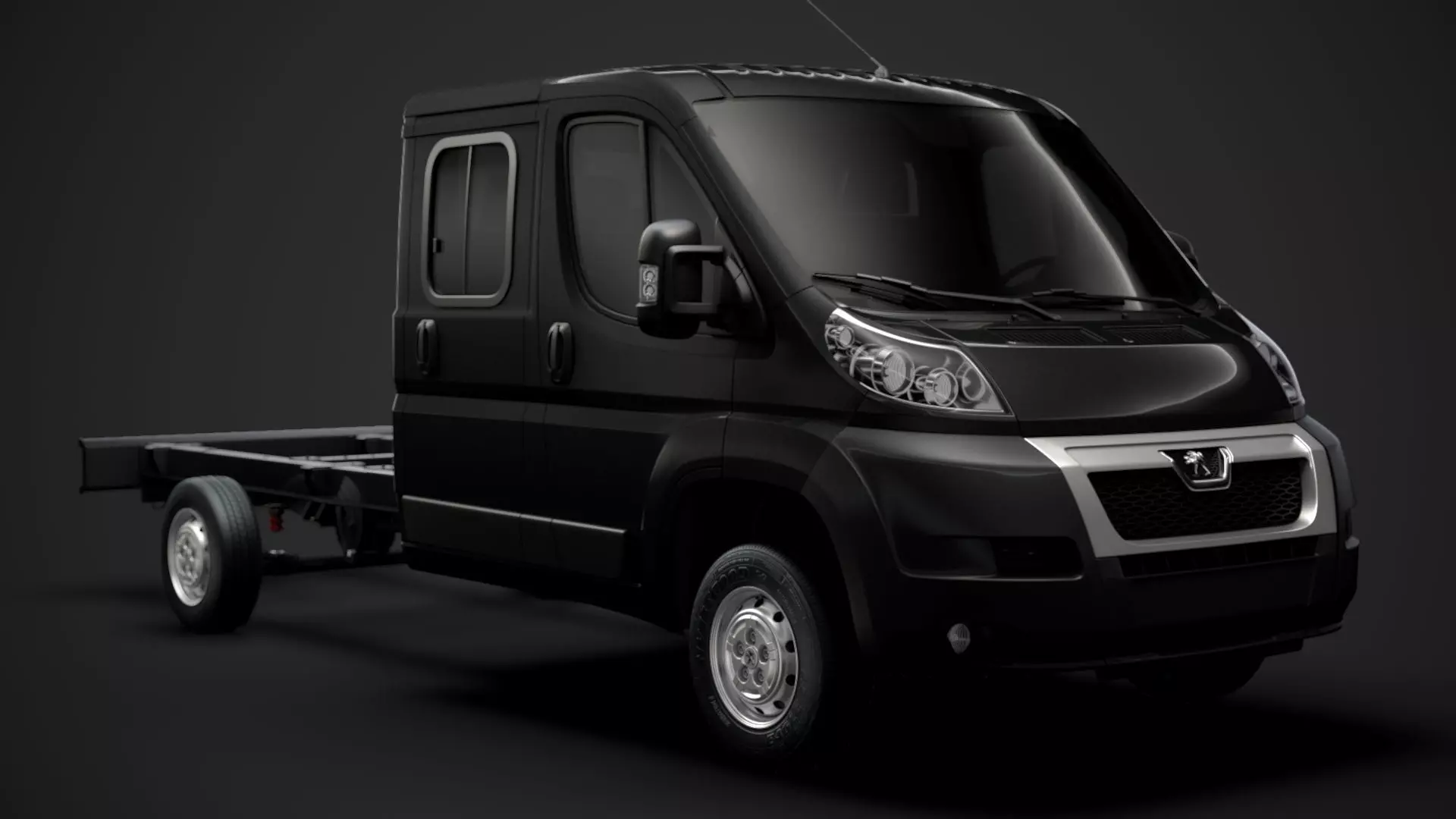 Peugeot Boxer Manager Chassis Truck Crew Cab 4035XL WB 2014 3D model_0