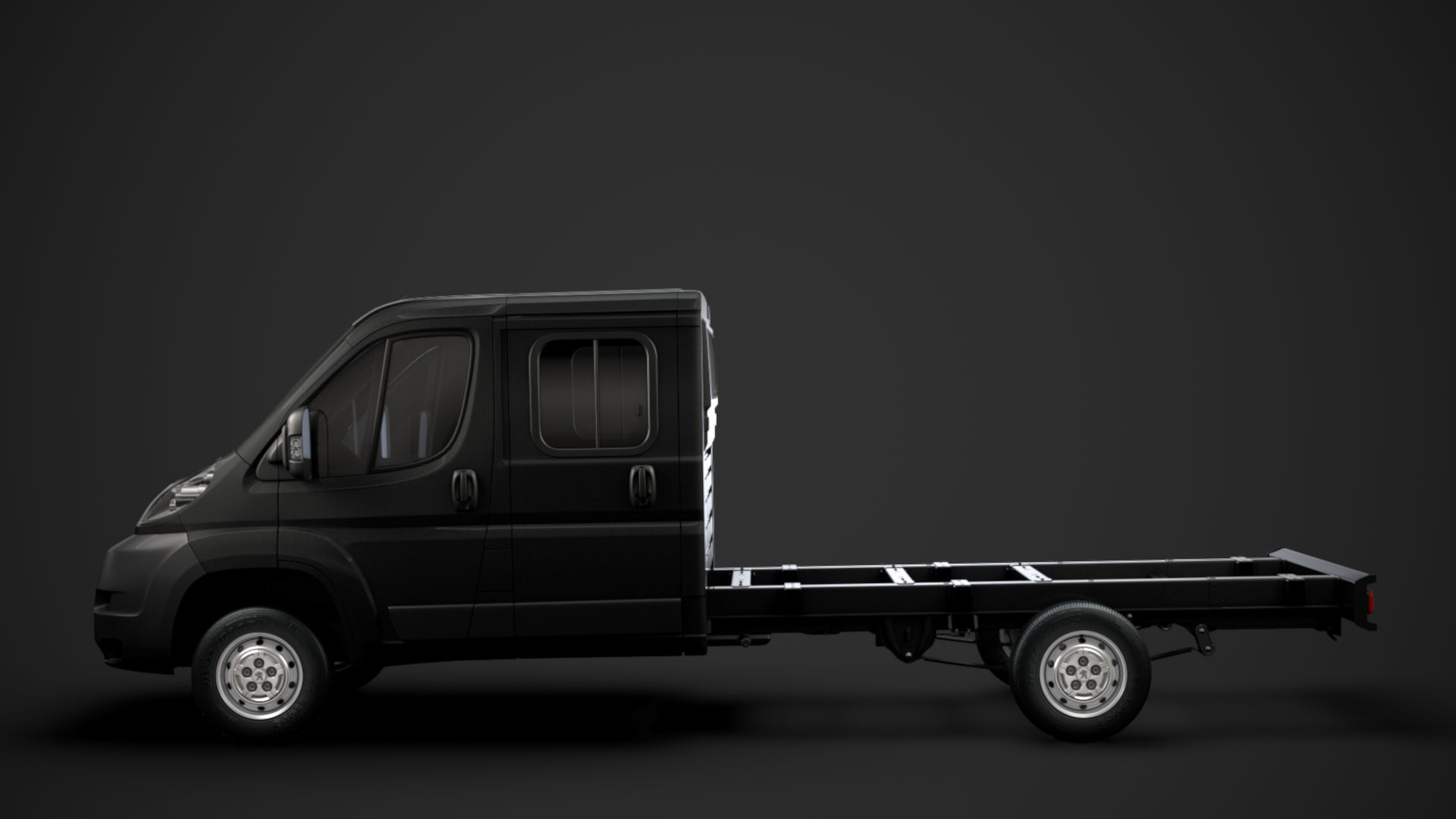 Peugeot Boxer Manager Chassis Truck Crew Cab 4035XL WB 2014 3D model_5