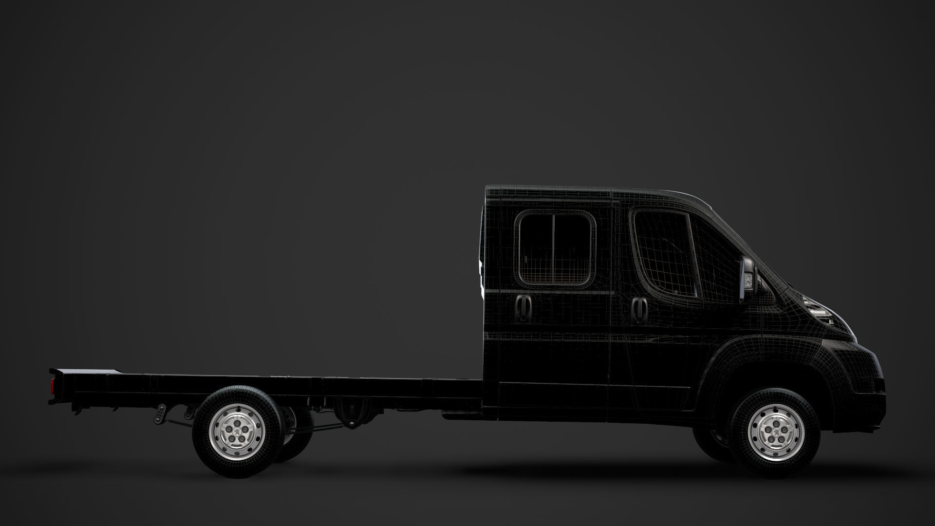 Peugeot Boxer Manager Chassis Truck Crew Cab 4035XL WB 2014 3D model_29