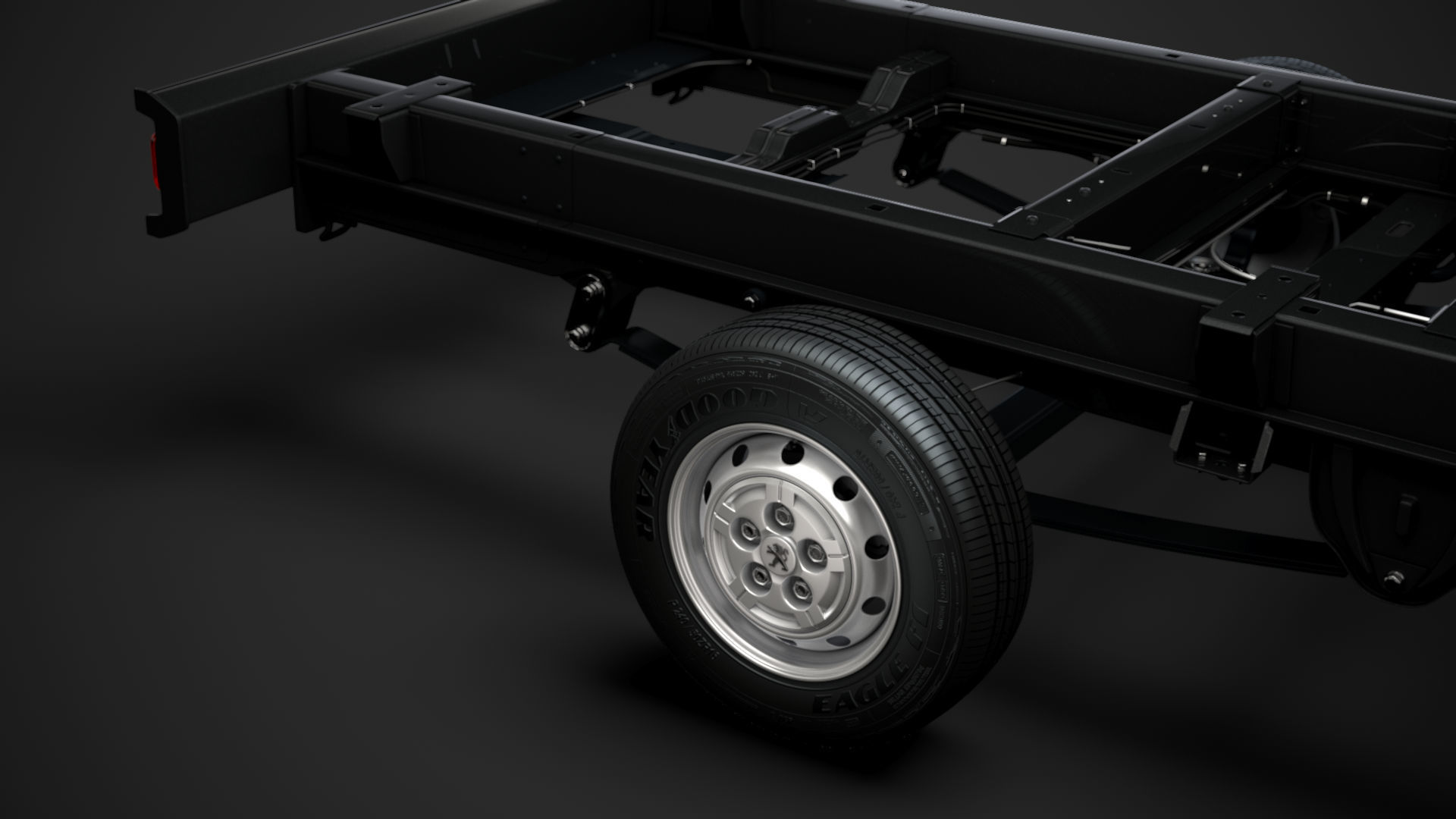 Peugeot Boxer Manager Chassis Truck Crew Cab 4035XL WB 2014 3D model_11