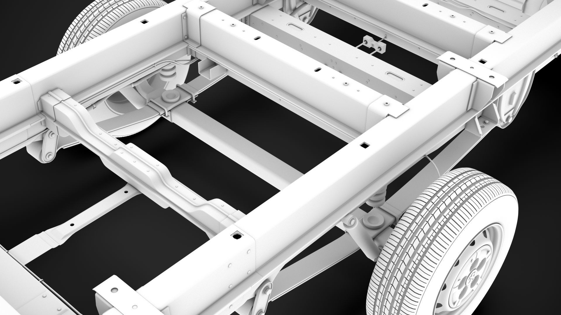 Peugeot Boxer Manager Chassis Truck Crew Cab 4035XL WB 2014 3D model_24