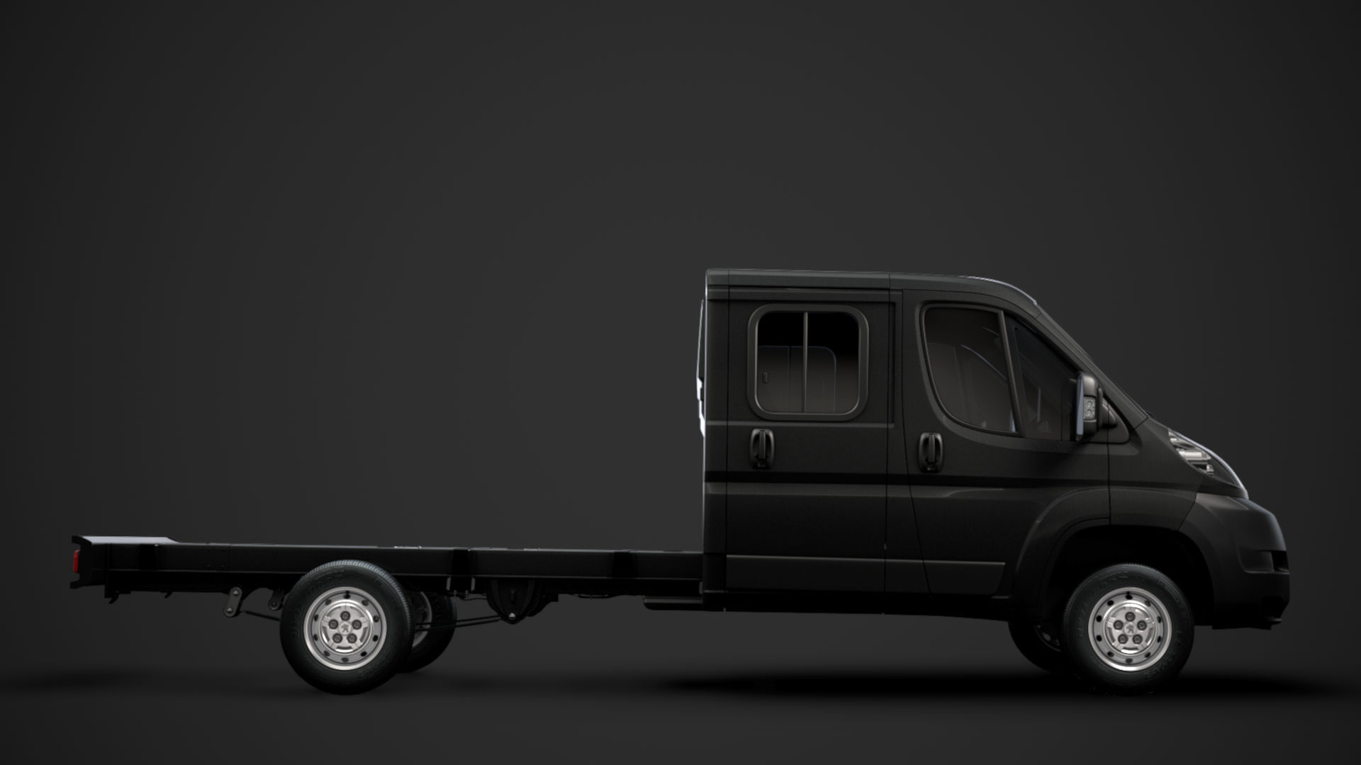 Peugeot Boxer Manager Chassis Truck Crew Cab 4035XL WB 2014 3D model_1