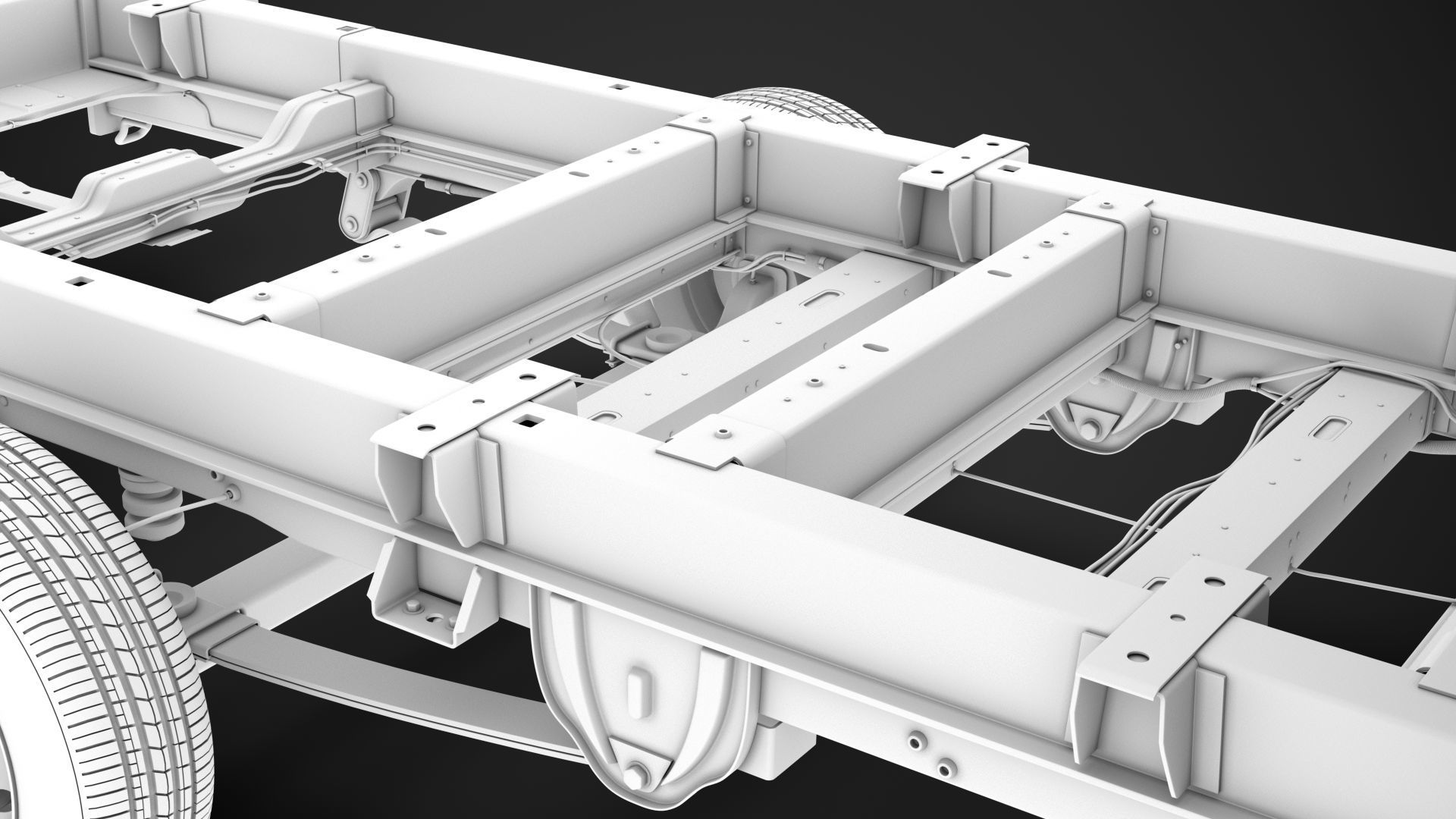Peugeot Boxer Manager Chassis Truck Crew Cab 4035XL WB 2014 3D model_26
