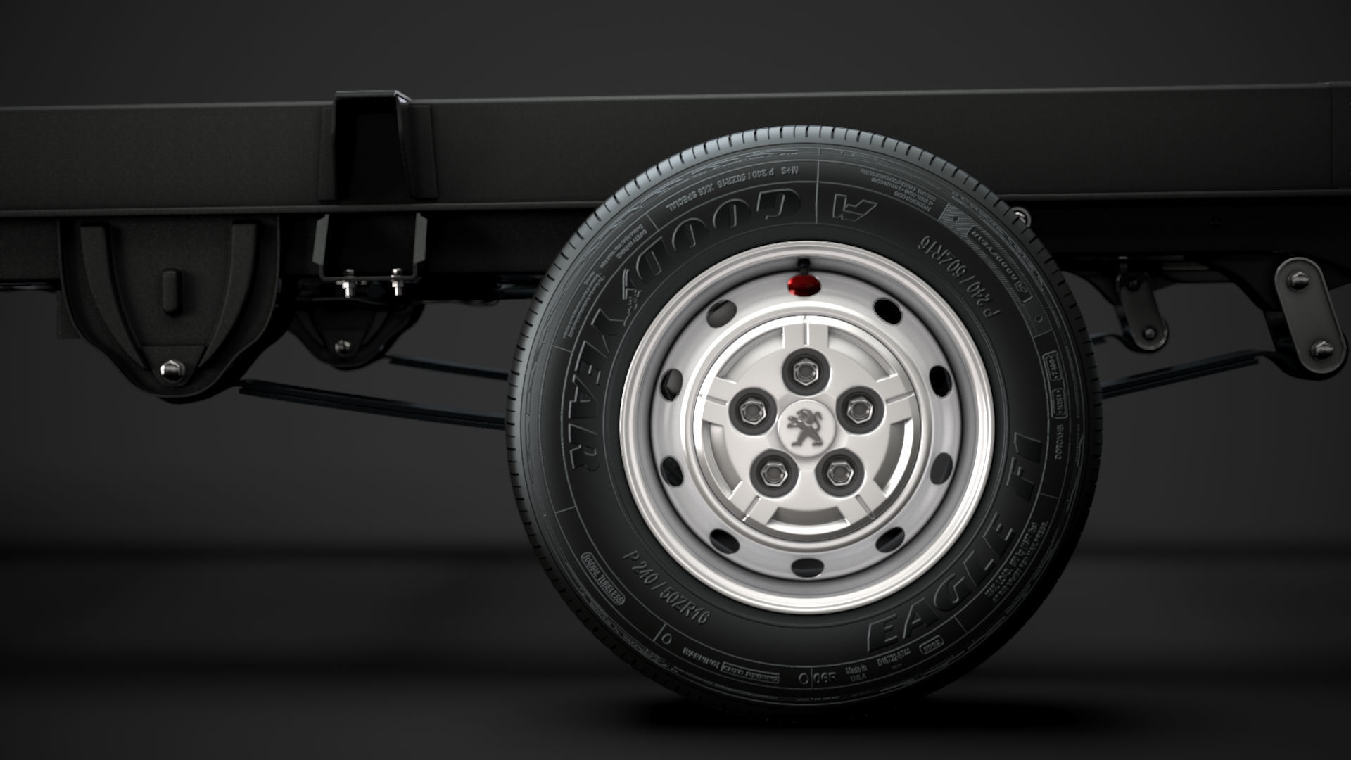 Peugeot Boxer Manager Chassis Truck Crew Cab 4035XL WB 2014 3D model_7