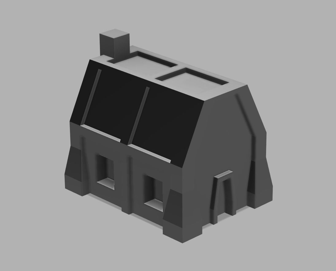 Dwarf buildings for board games 3D print model_5