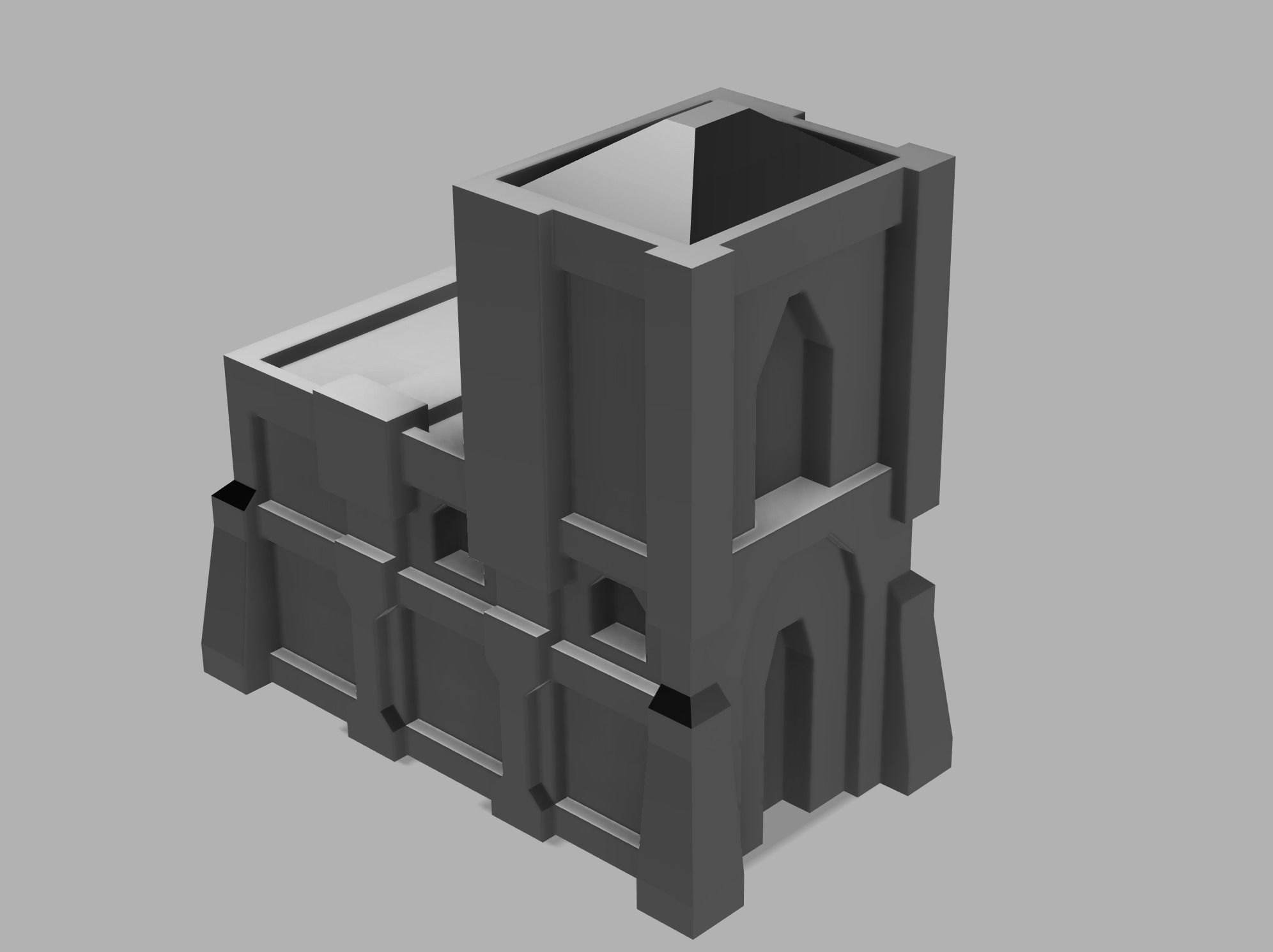Dwarf buildings for board games 3D print model_15