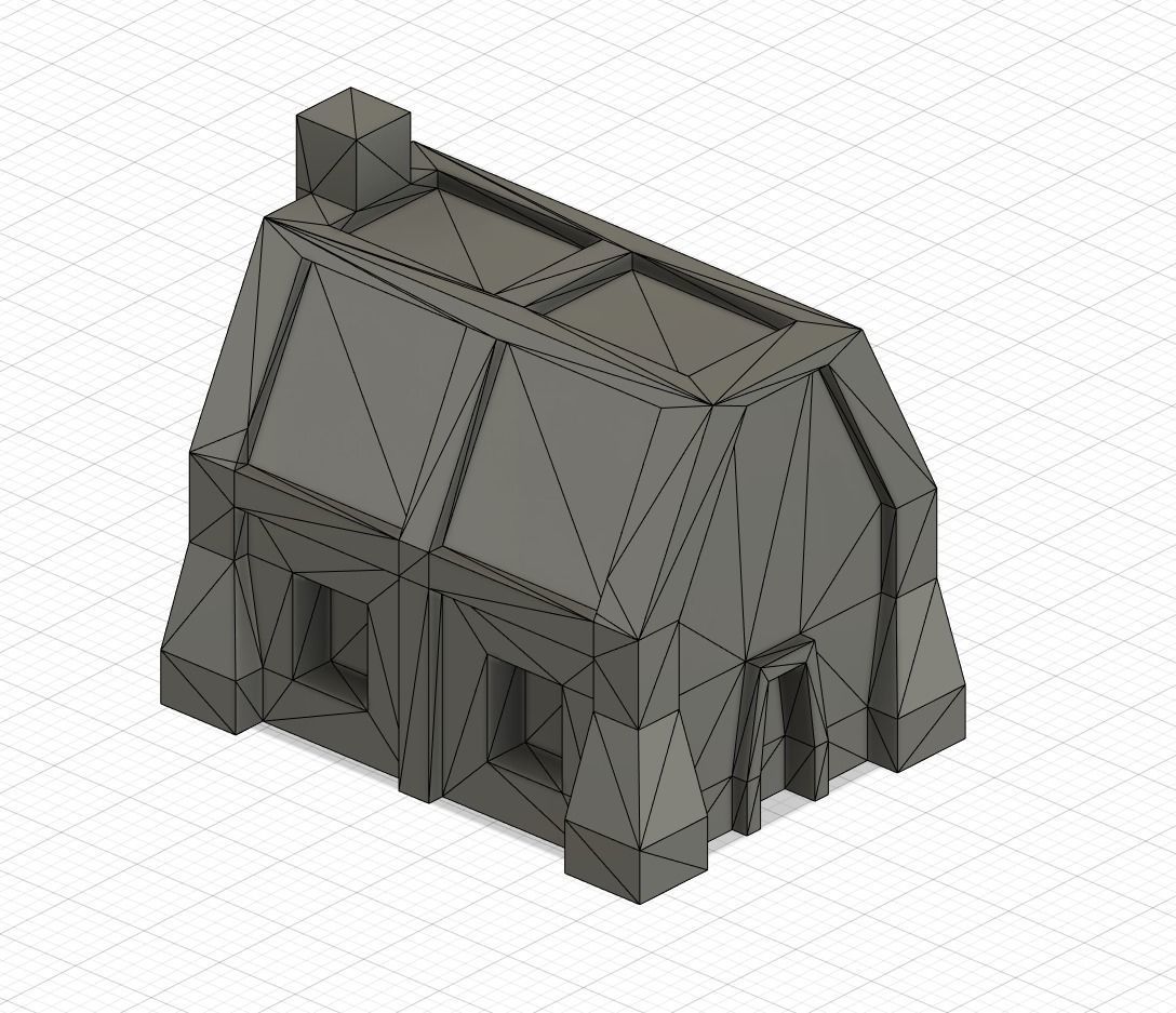 Dwarf buildings for board games 3D print model_7