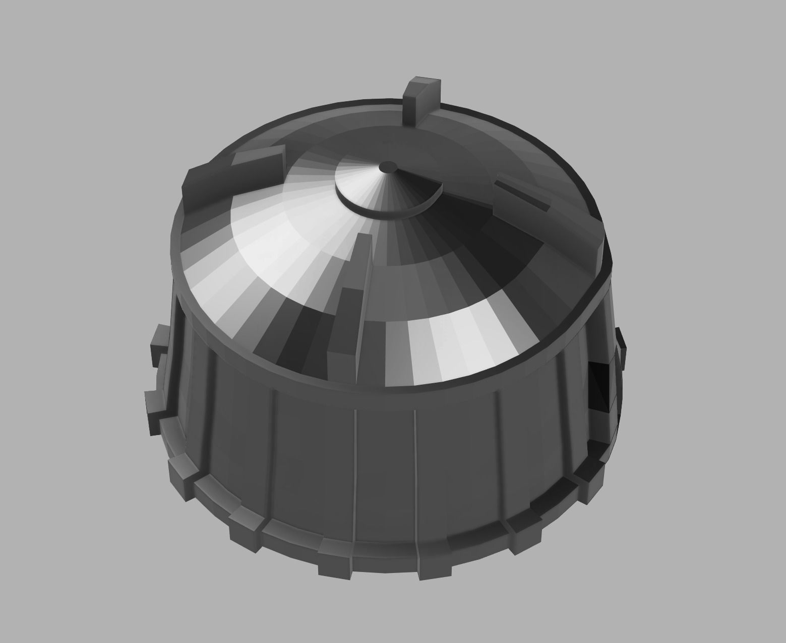 Dwarf buildings for board games 3D print model_12