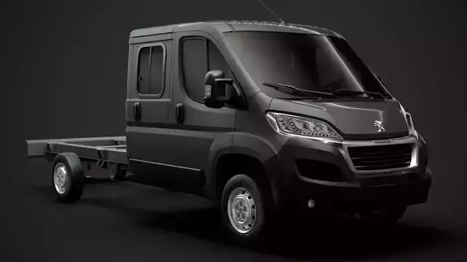 Peugeot Boxer Manager Chassis Truck Crew Cab 4035XL WB 2020 3D model