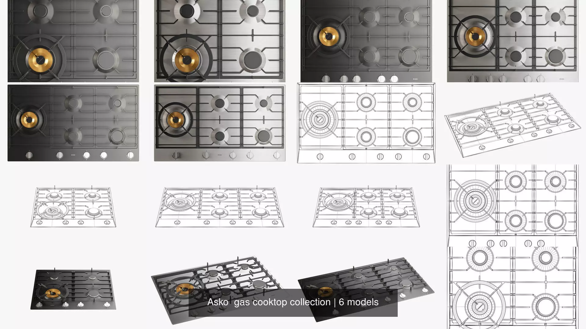 Asko  gas cooktop collection _1