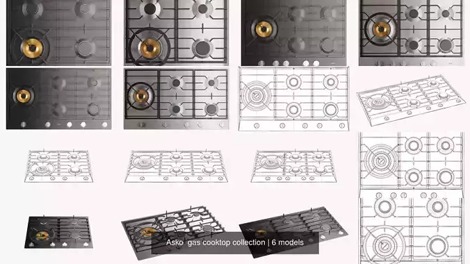 Asko  gas cooktop collection
