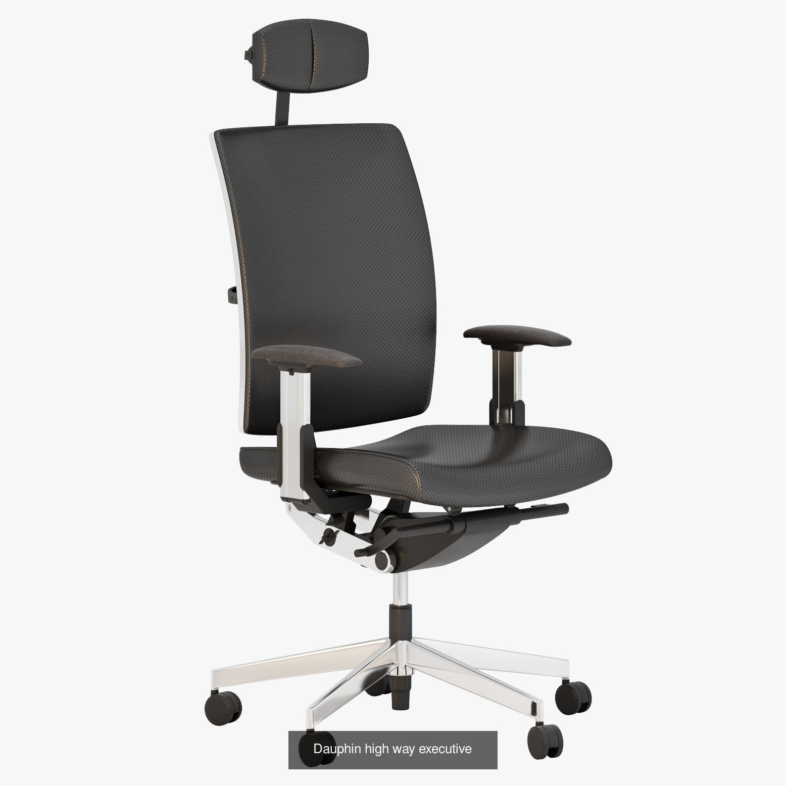 Dauphin high way office chairs 3D Model Collection_3