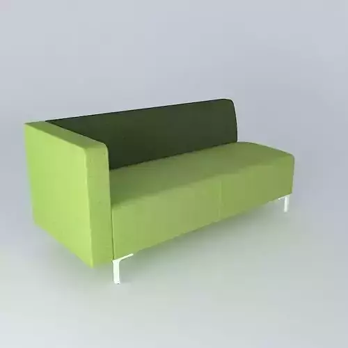 Modern green sofa  Free 3D model
