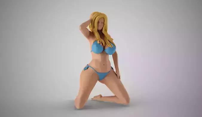 Shapely Young Woman 3D print model