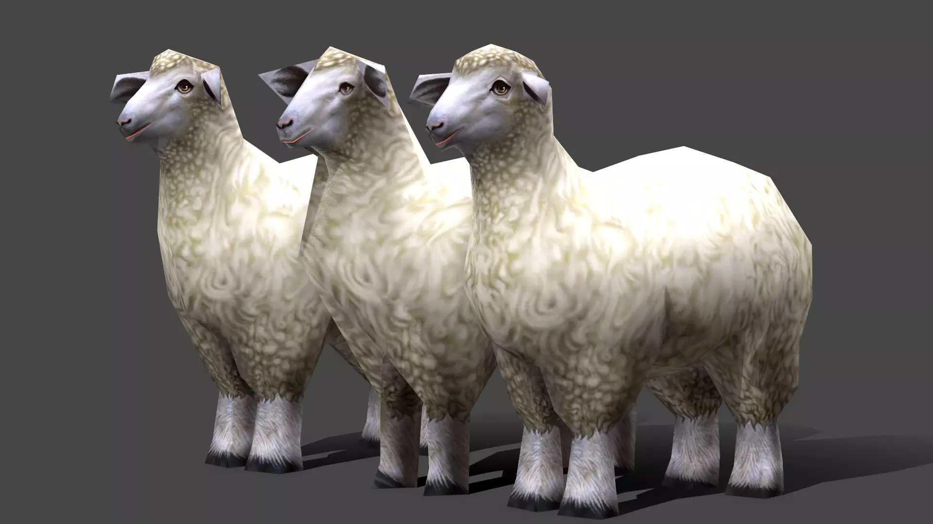 Sheep - - Low poly Animal Low-poly 3D model