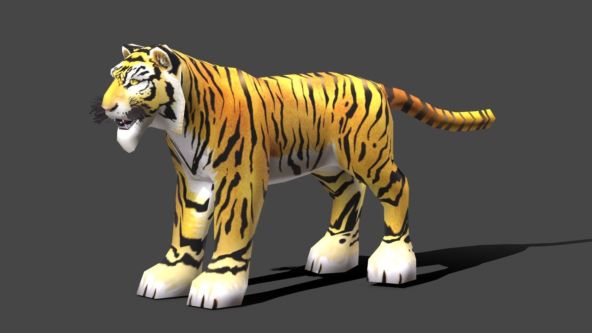 Tiger - Low poly Animal Low-poly 3D model_6