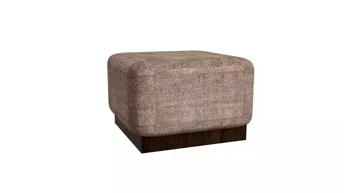 Furniture ottoman with wooden base