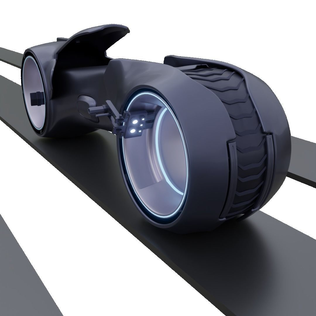 Tron Light Cycle 3D model_1
