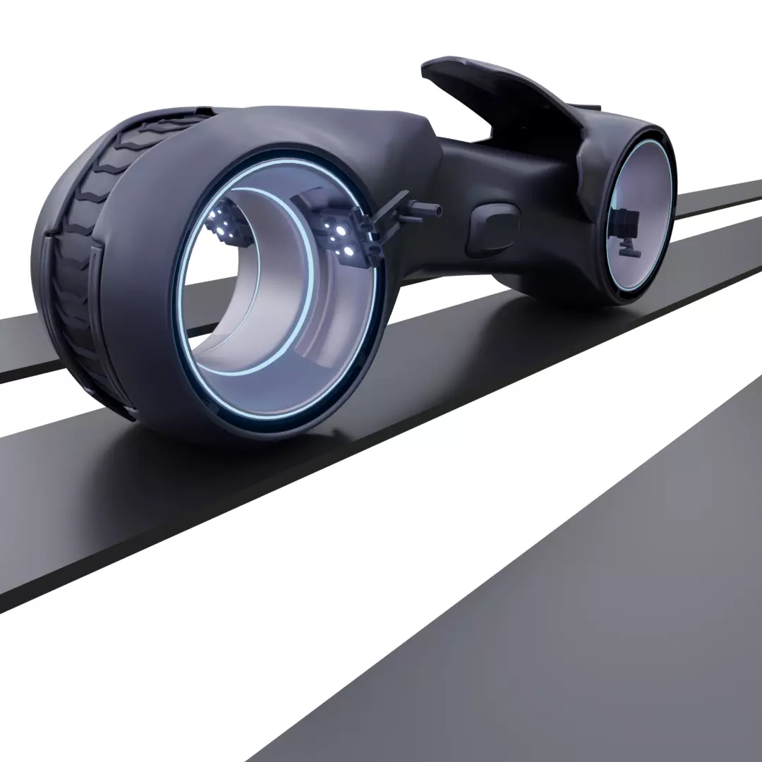 Tron Light Cycle 3D model_0