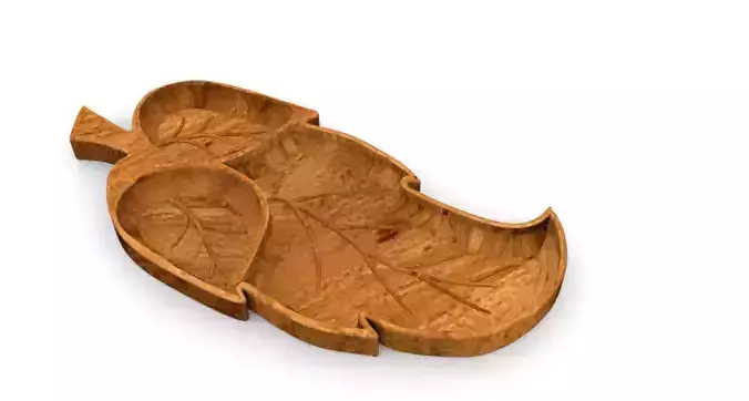 Wooden Leaf Plattar Natural